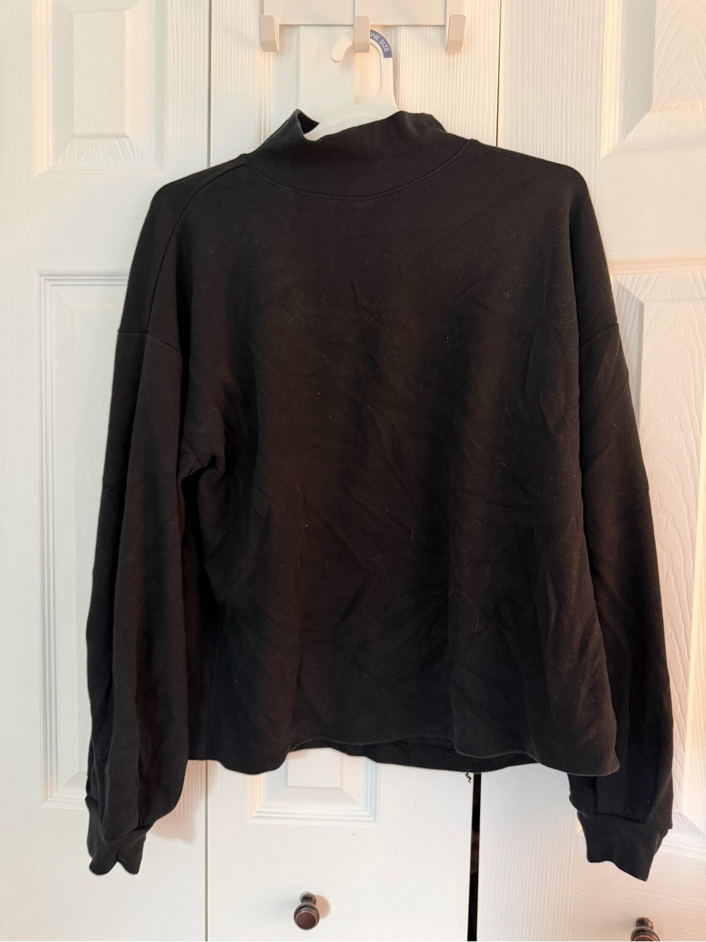 LOFT Black Cowl Neck Sweater